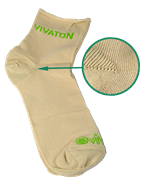 Носки медицинские с логотипом Виватон (бежевый цвет) размер 27